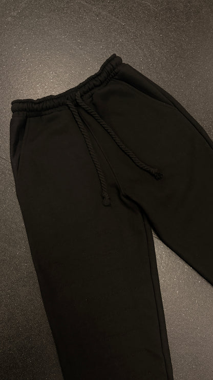 Triple black scripture tracksuit