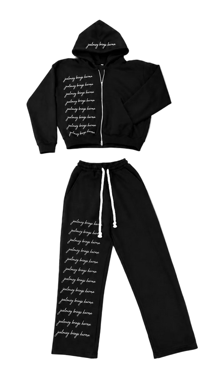 White scripture tracksuit