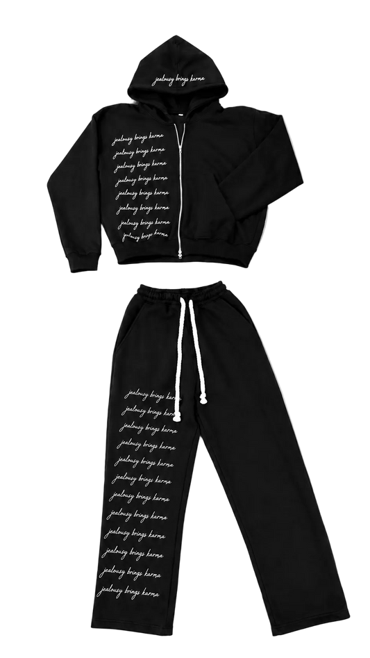 White scripture tracksuit